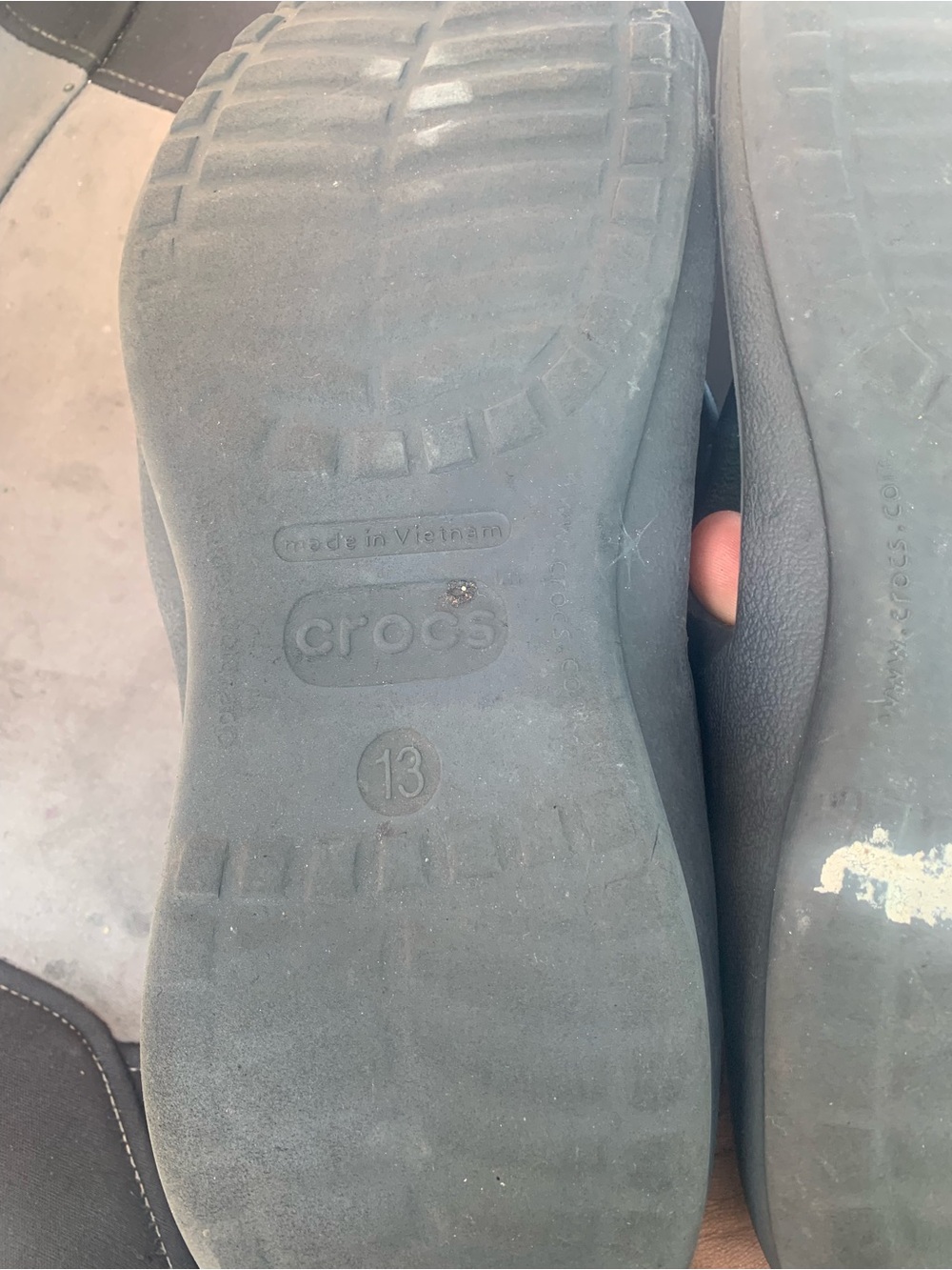 CROCS Men's Slip-On Clog in Black/Grey